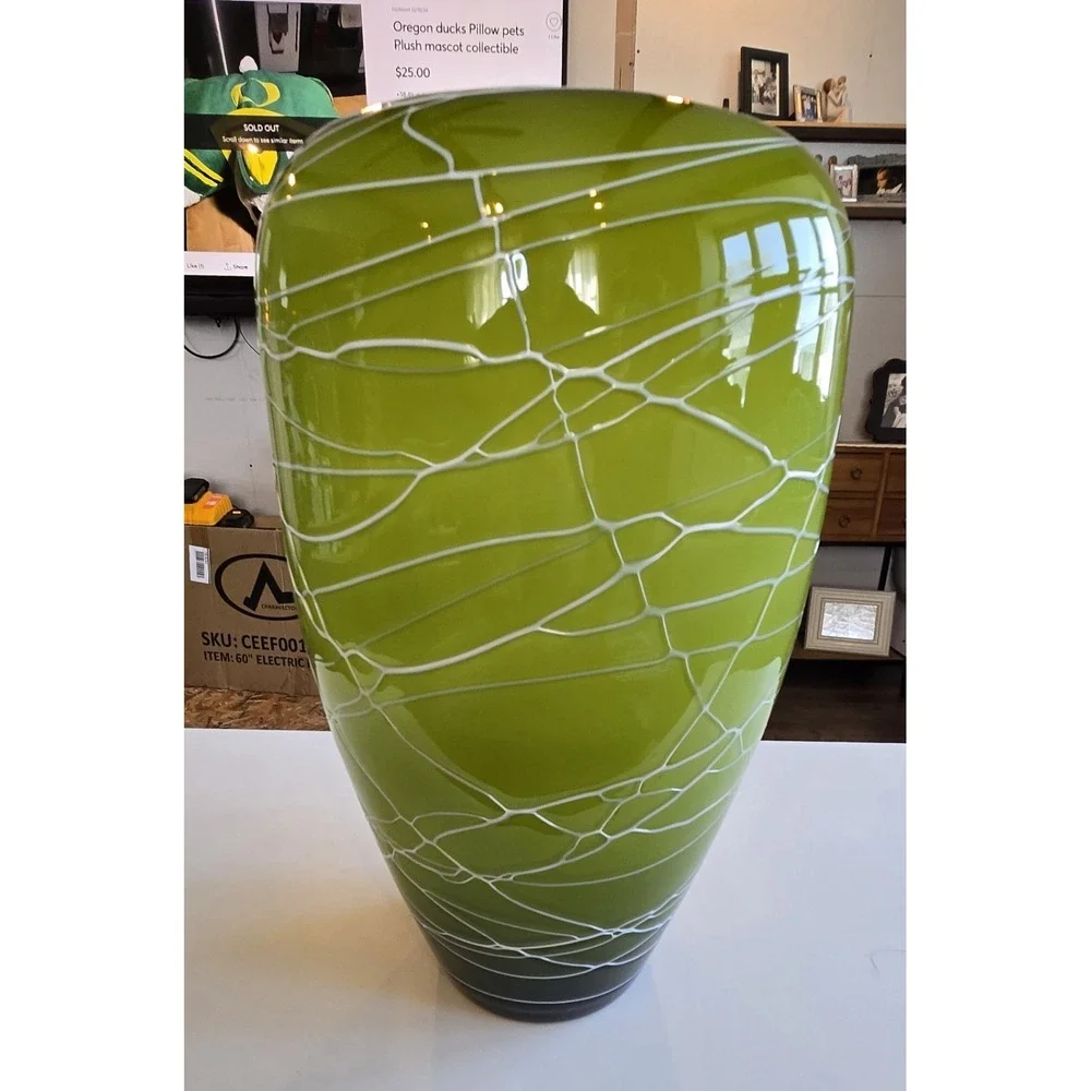 Vintage Murano Style Art Glass Vase 16